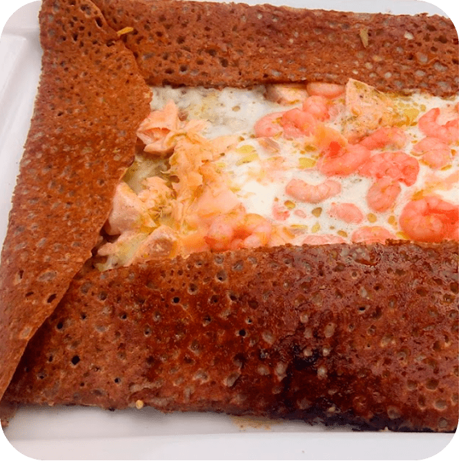 Nos savoureuses galettes 100% pur beurre à bouafle à la crêperie la vallée