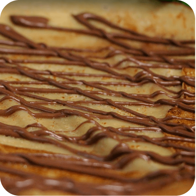 Nos savoureuses crêpes 100% pur beurre à bouafle à la crêperie la vallée